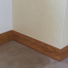 Staining and trim work