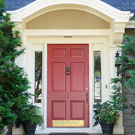 Front door refresh paint vs replace vs stain cost durability curb appeal