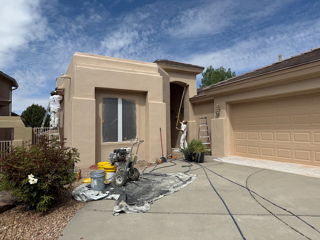 Elastomeric coating repair and repainting 
